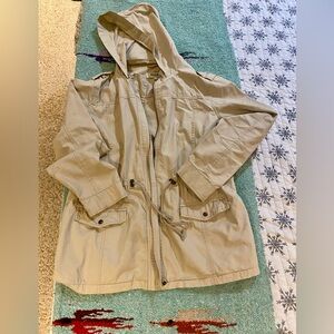 Charlotte Russe Tan Hooded Jacket